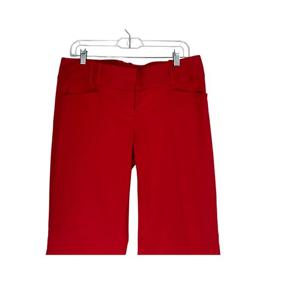 The Limited Exact Stretch Red Crepe Straight Leg Career Dress Pants Size 10R - Picture 6 of 8
